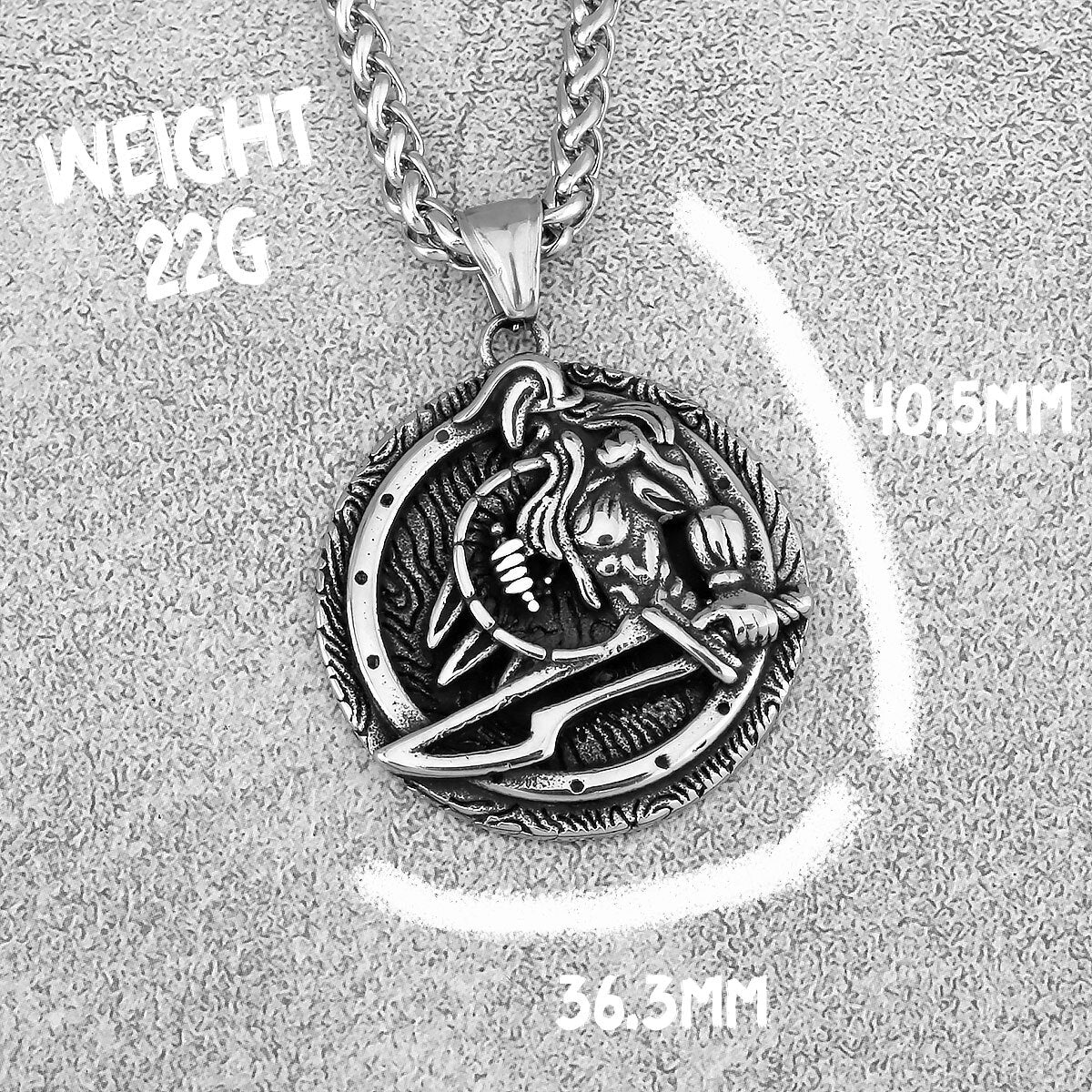 Warrior Shield Sword Necklace
