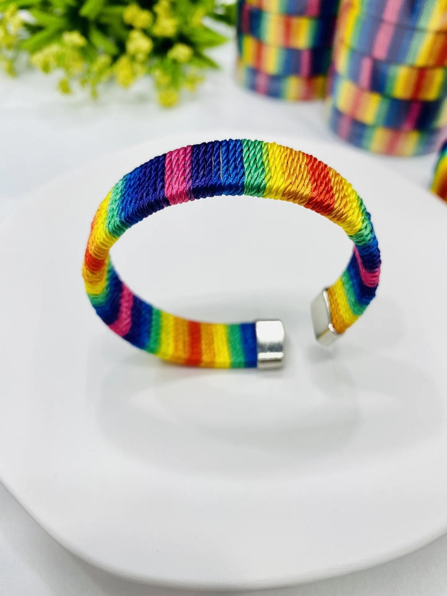 LGBP Rainbow LOVE bracelet