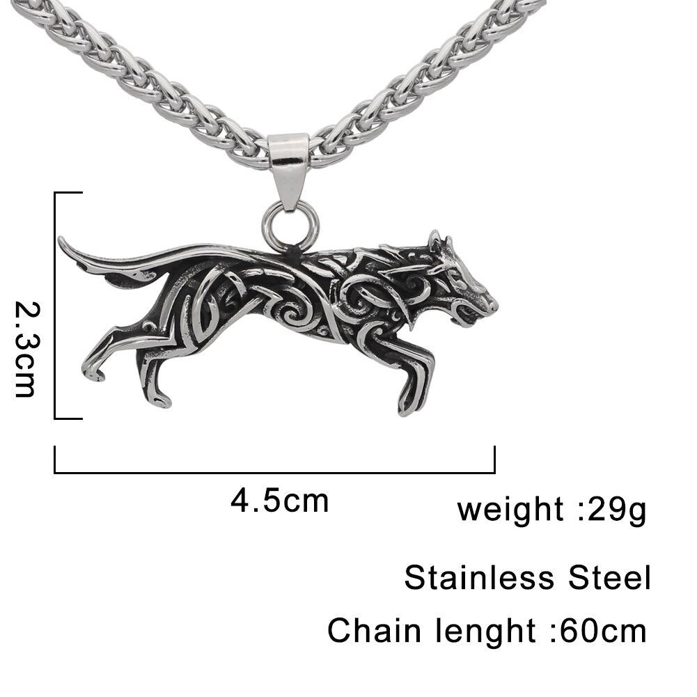 Knot Wolf Necklace