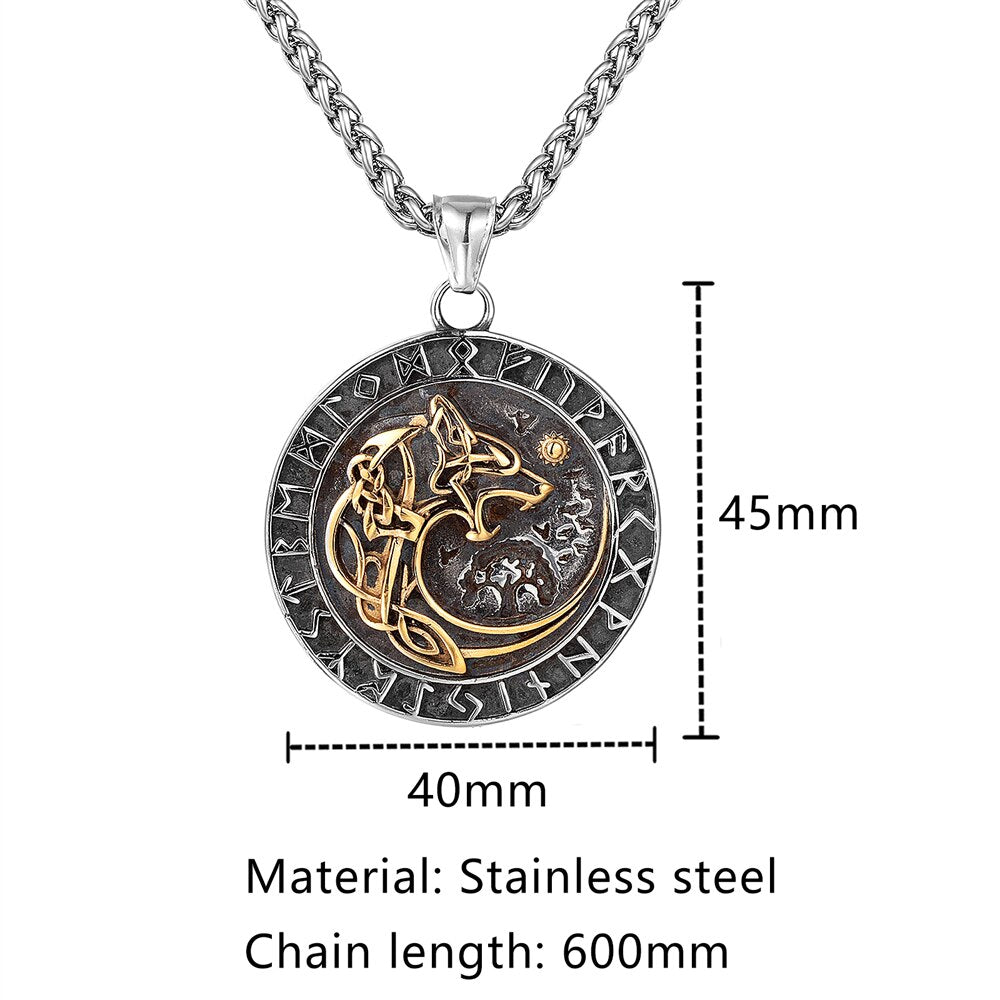 Collar Mitología Lobo de Odín