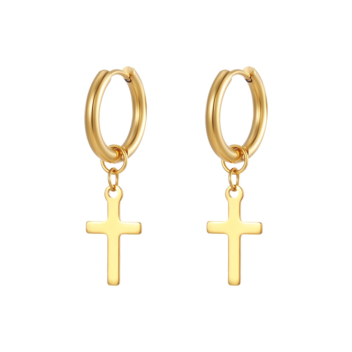 Unisex Cross Earring