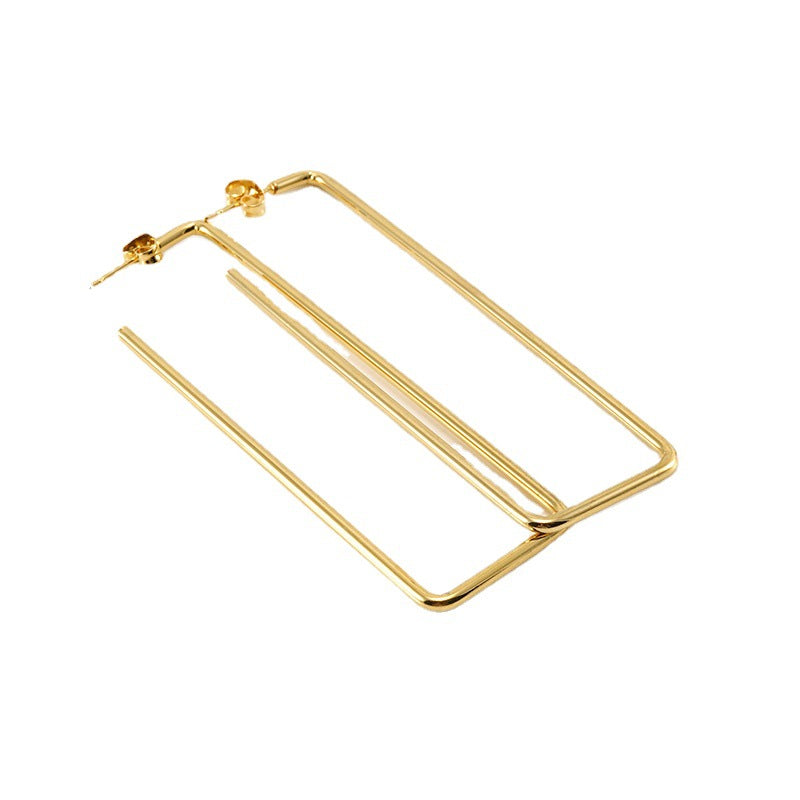 Round Square Earring