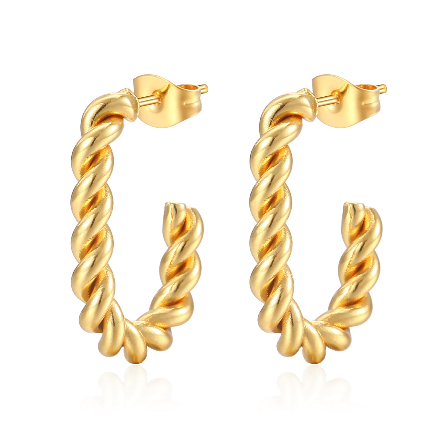 Classic Fried Dough Twists Vintage Earring