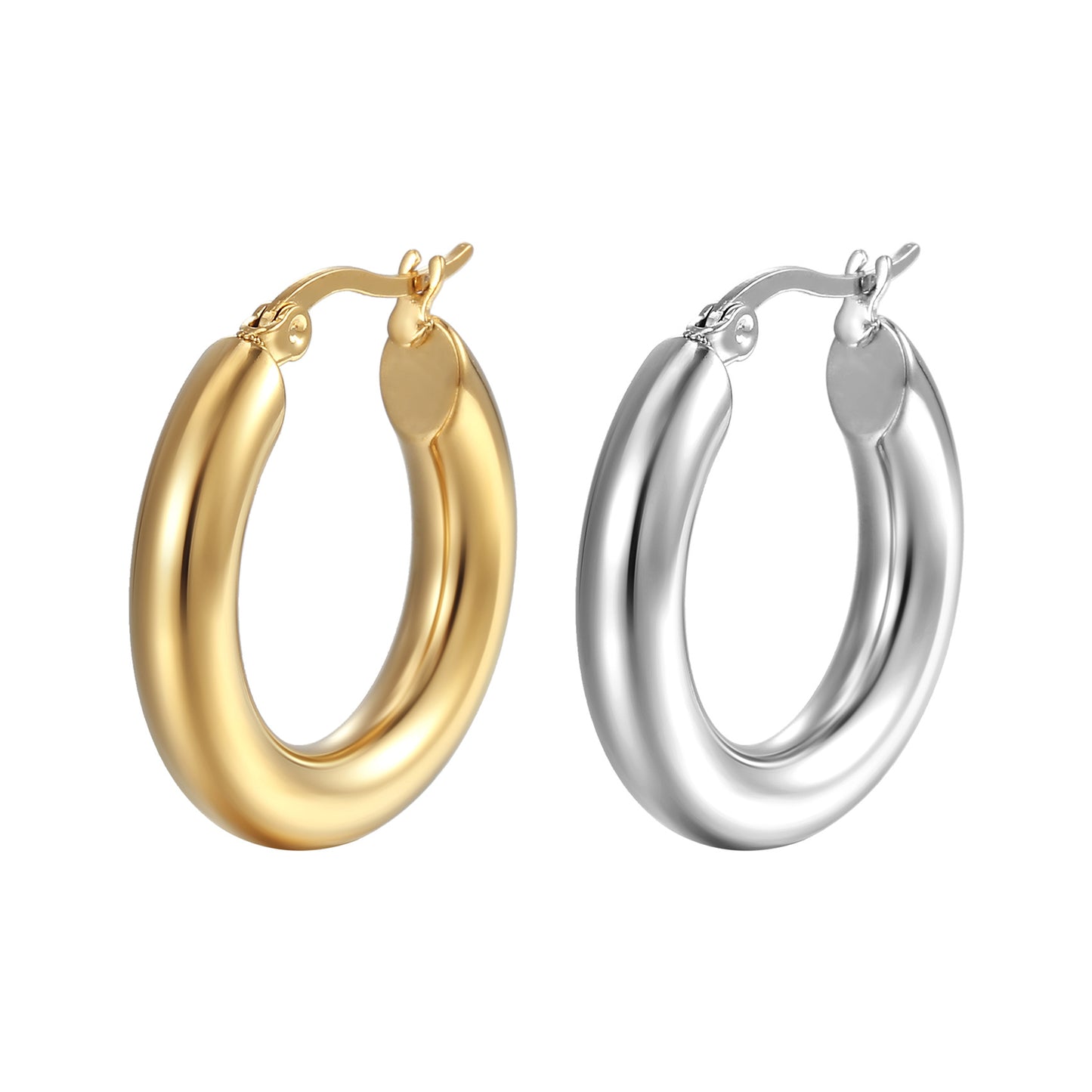 Roundstainless Steel Earring