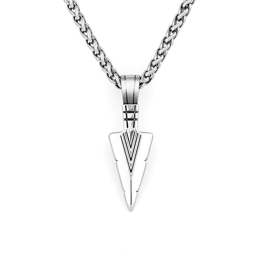 Goth Triangular Spearhead Necklace