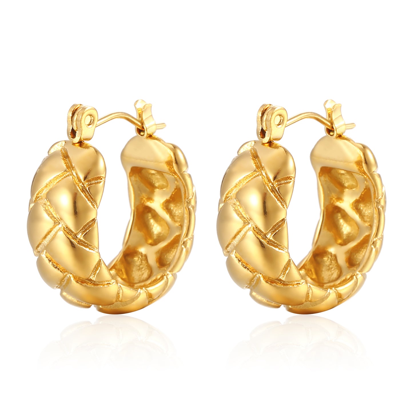 Trendy geometric design earring