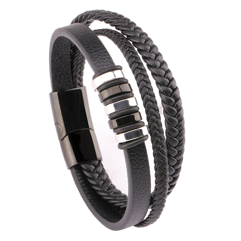Men's  Leather  Bracelet