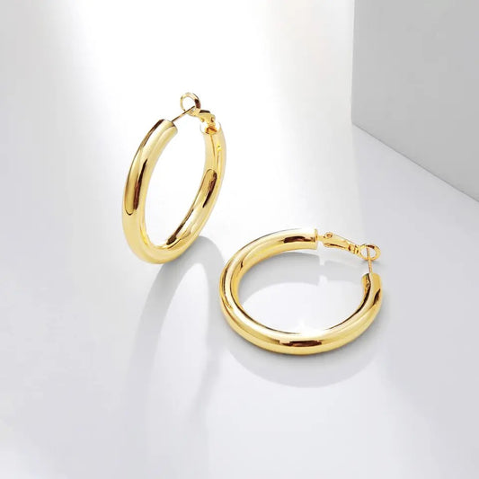 14K C-shaped Earrings