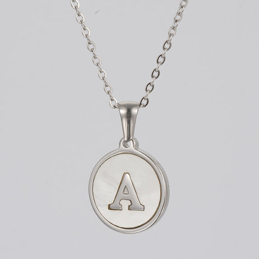Stainless  Letter Necklace