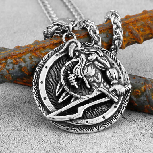 Guerrier Bouclier Épée Collier