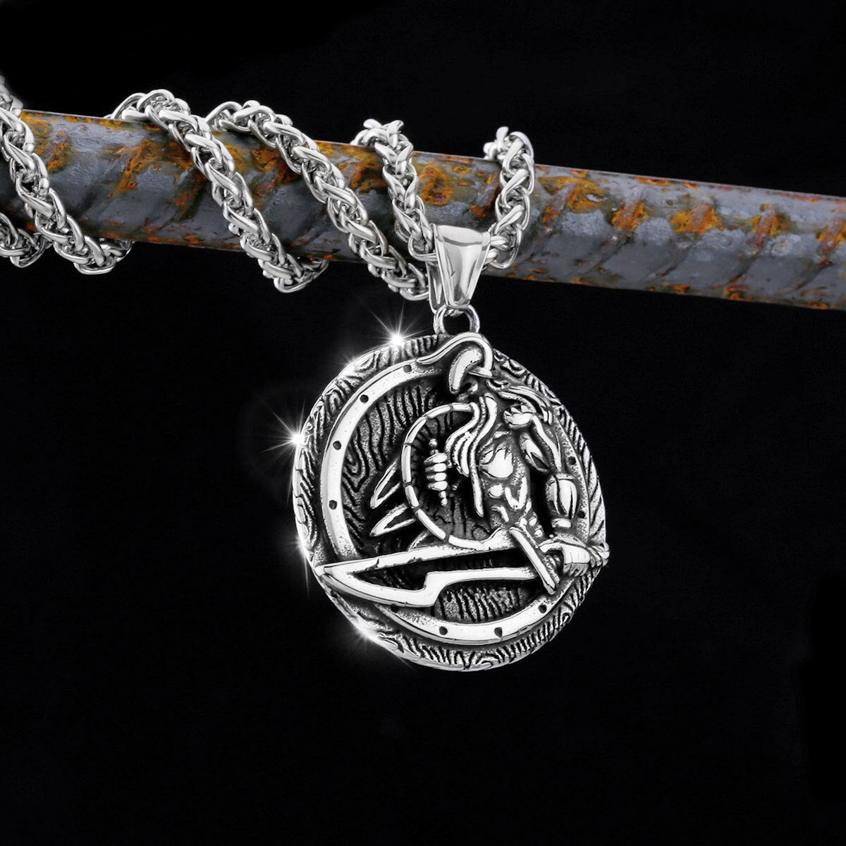 Warrior Shield Sword Necklace