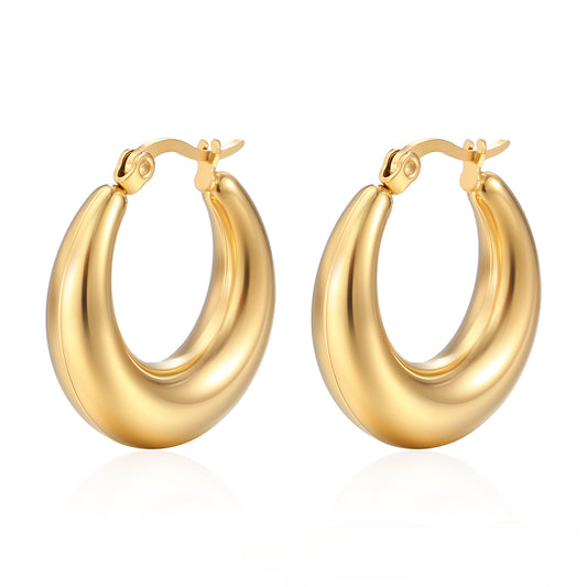 Stainless Steel Hollow Earring