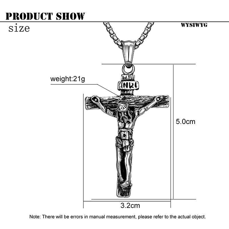 Kreuz Kruzifix Jesus Stück Halskette