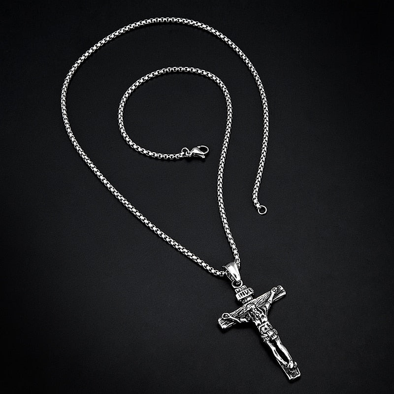 Kreuz Kruzifix Jesus Stück Halskette