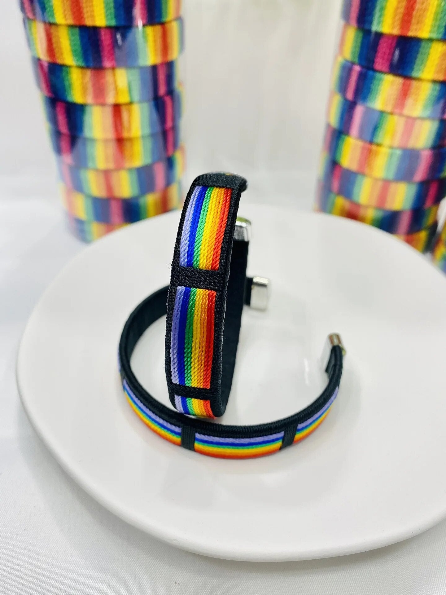 LGBP Rainbow LOVE bracelet