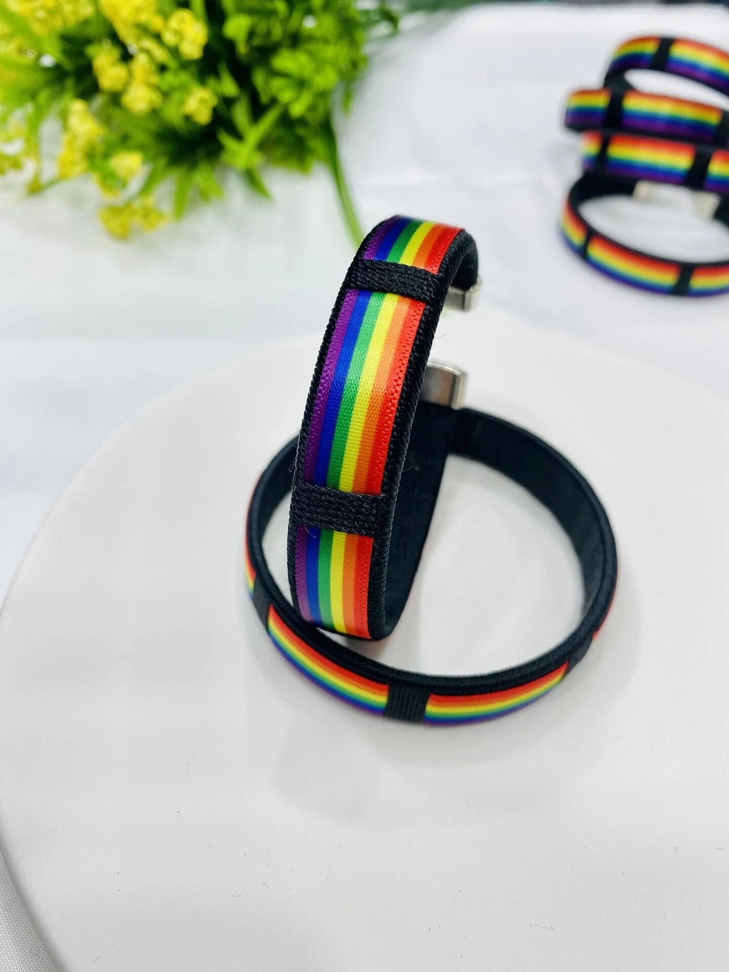 LGBP Rainbow LOVE bracelet