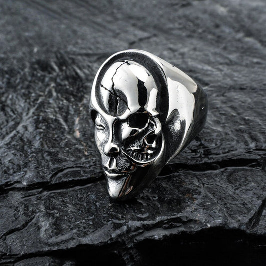 Mask Skull Ring