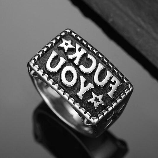Letter Style Ring