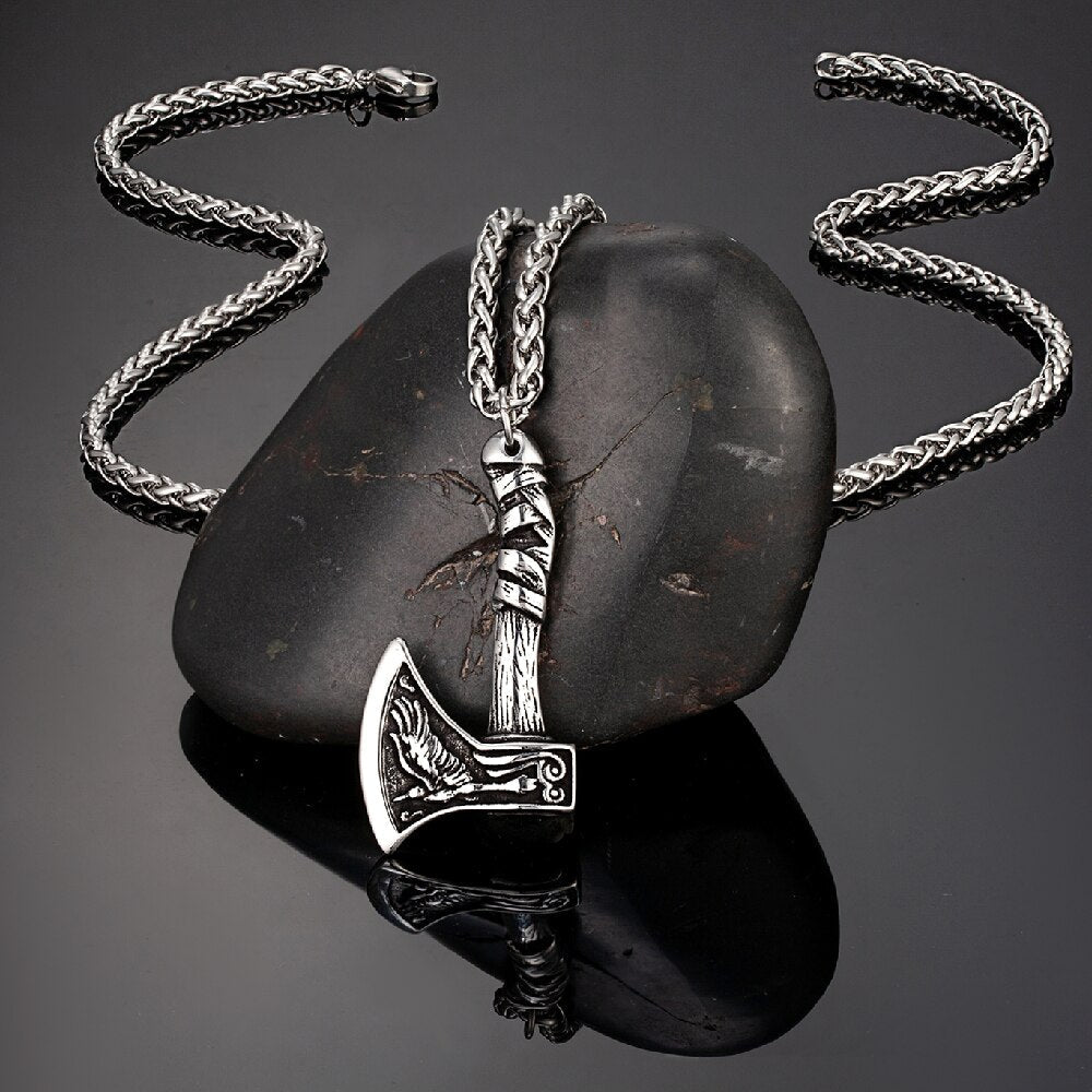 Ожерелье из нержавеющей стали Axes Wolf