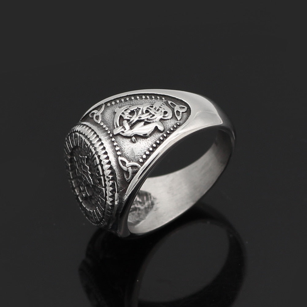 Odin's Wolf Rune Ring