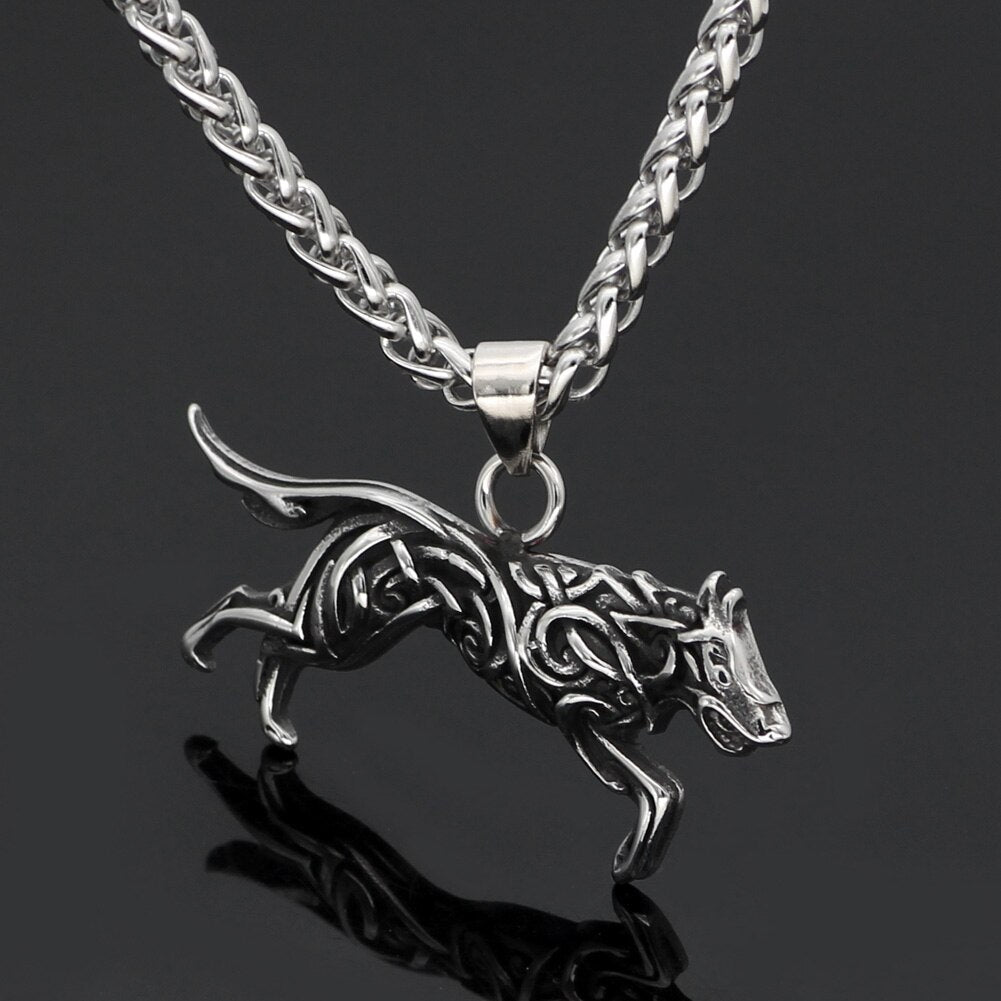 Knot Wolf Necklace