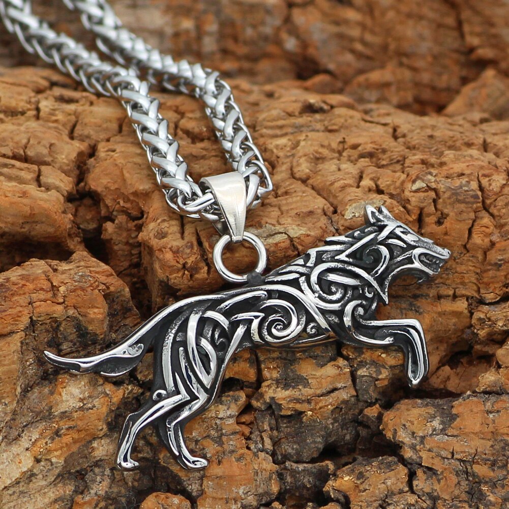 Knot Wolf Necklace