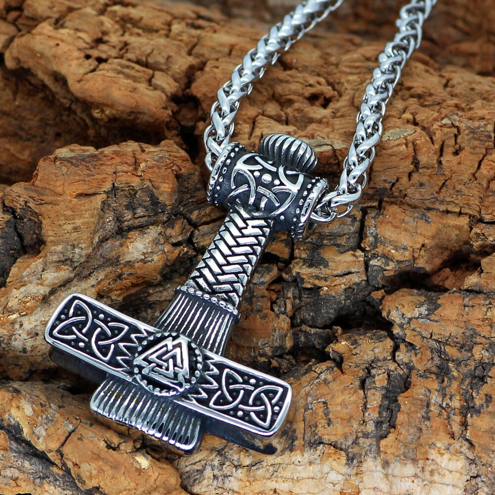 Collar vikingo Mjolnir Valknut