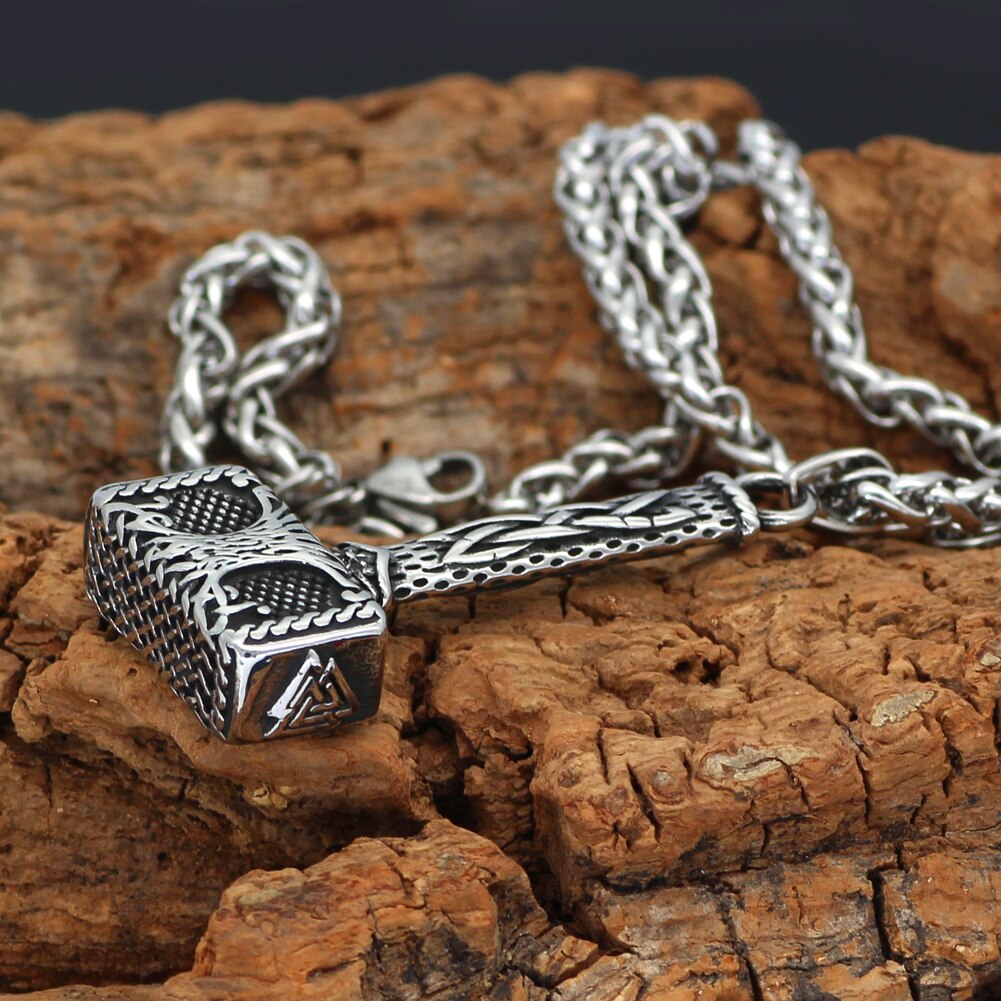 Mjolnir Yggdrasil Viking Necklace