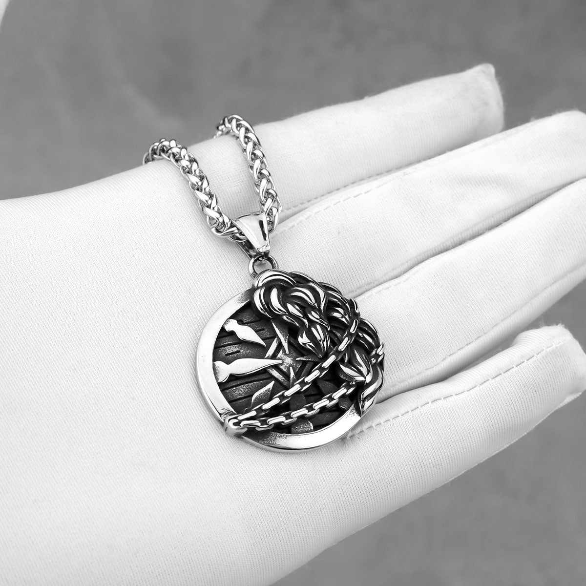 Vikings Warrior Shield Necklace
