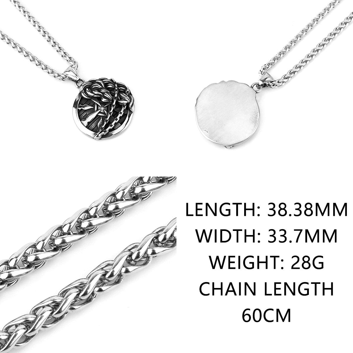 Vikings Warrior Shield Necklace