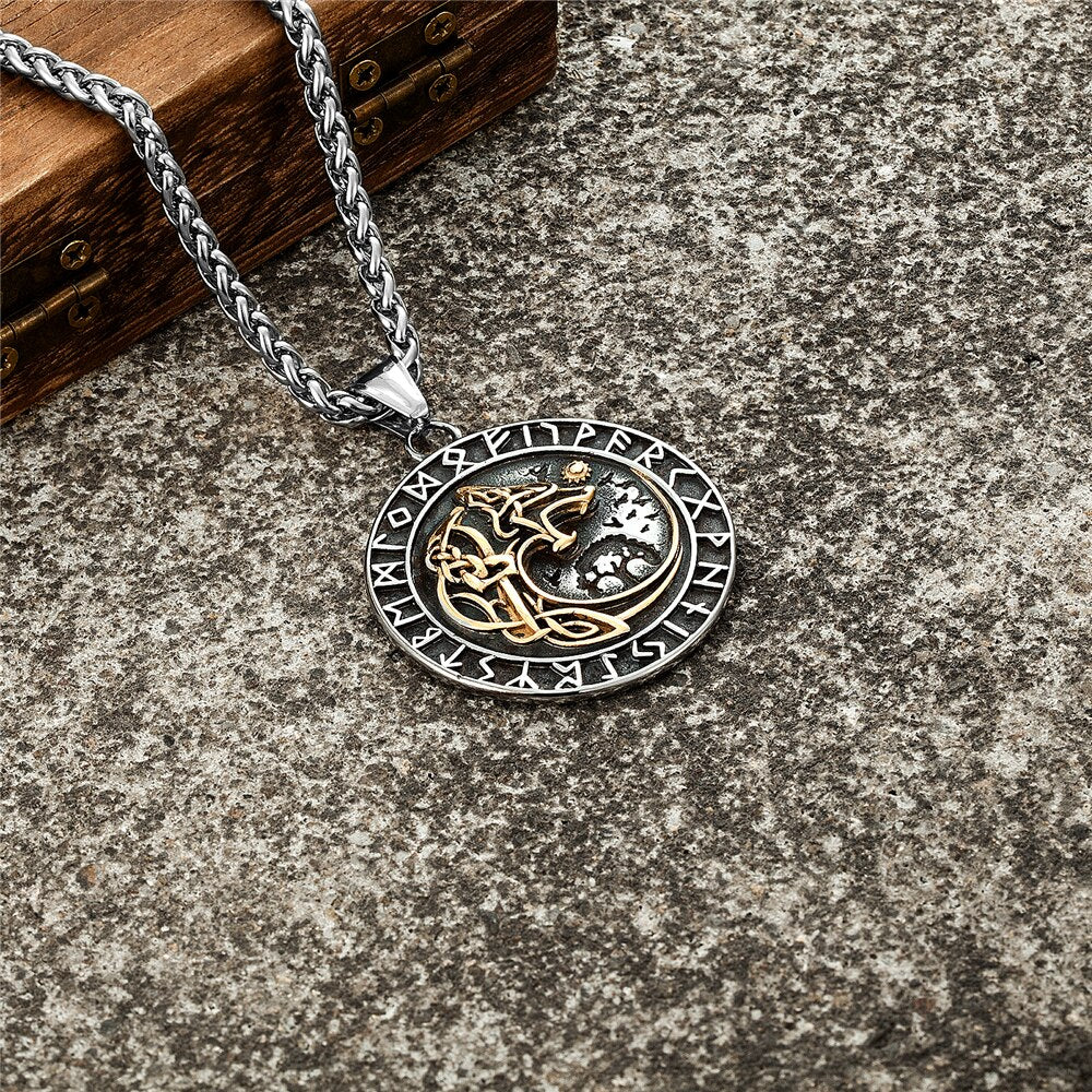 Collar Mitología Lobo de Odín