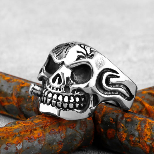 Devil Skull Smoke Ring