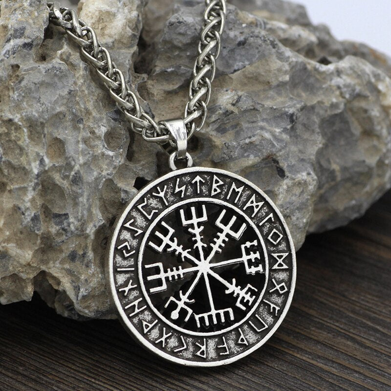 Compass Rune Amulet  Necklace