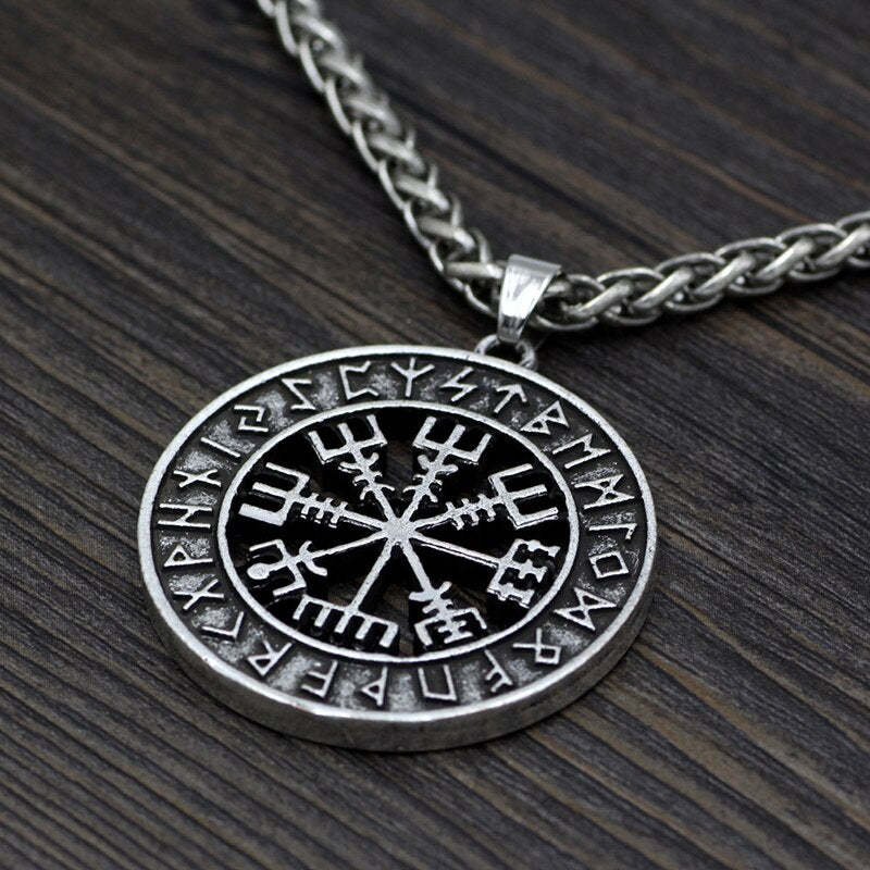 Compass Rune Amulet  Necklace