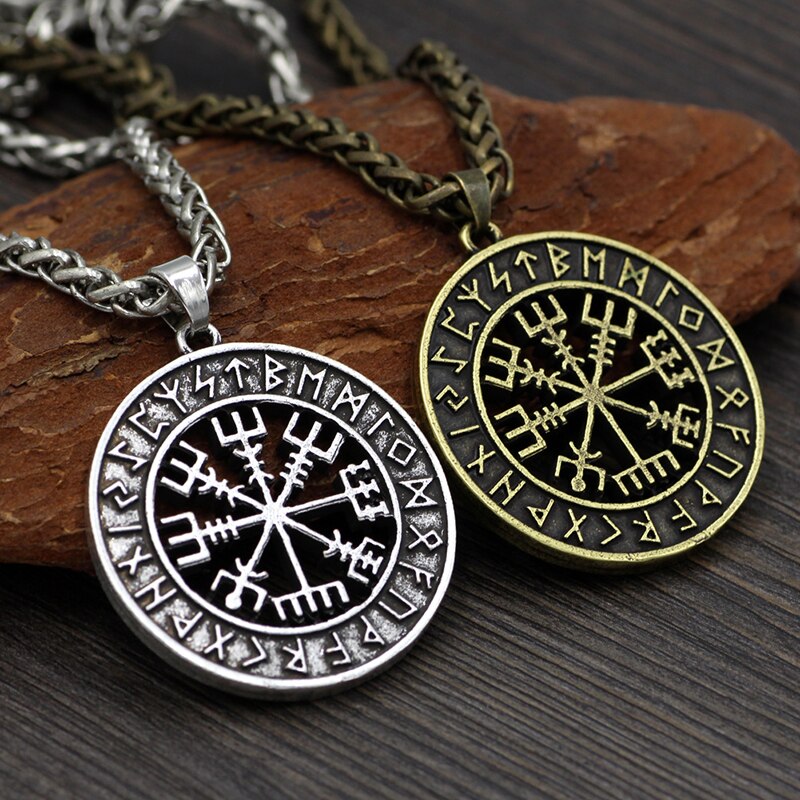 Compass Rune Amulet  Necklace