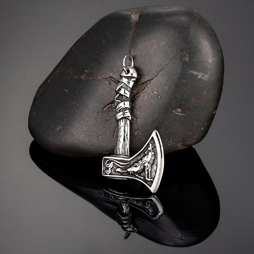 Ожерелье из нержавеющей стали Axes Wolf