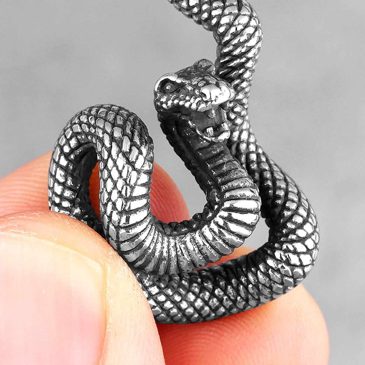 Collana animale serpente vipera